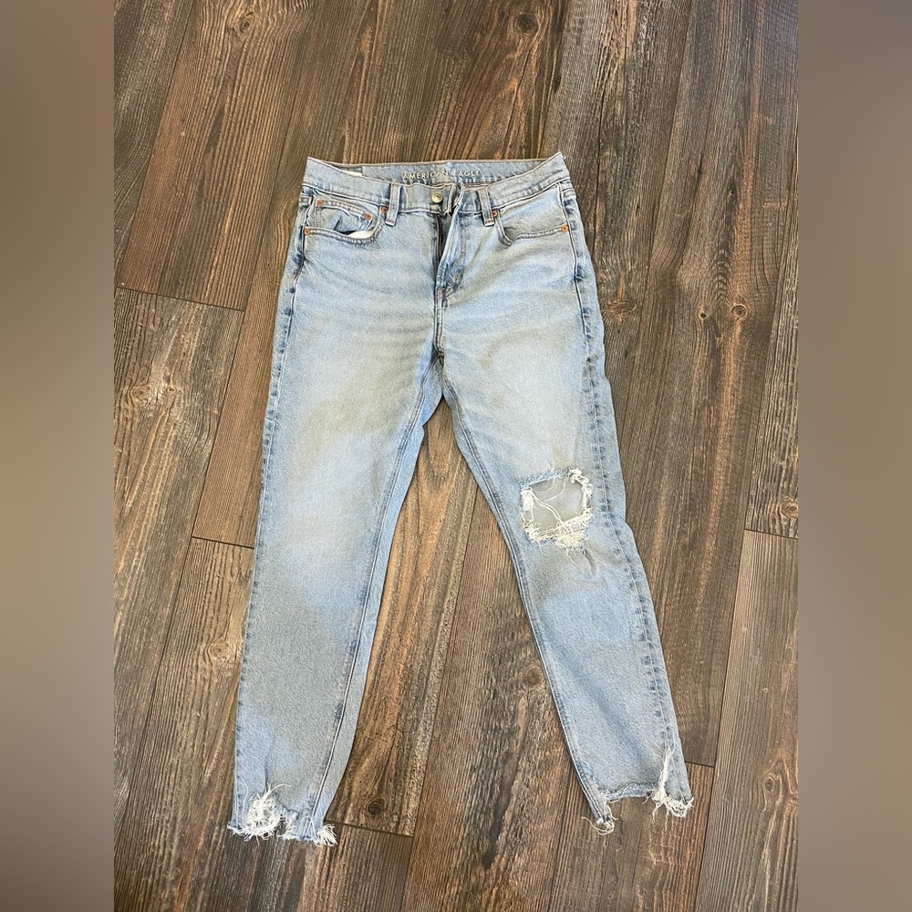 Stylish Light Blue Distressed Women Jeans